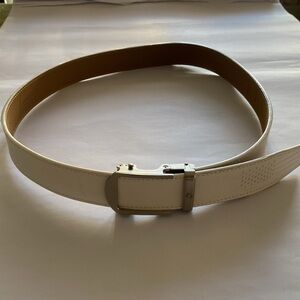 NEXTBELT The Belt with No Holes in White Leather Size 32 to 38